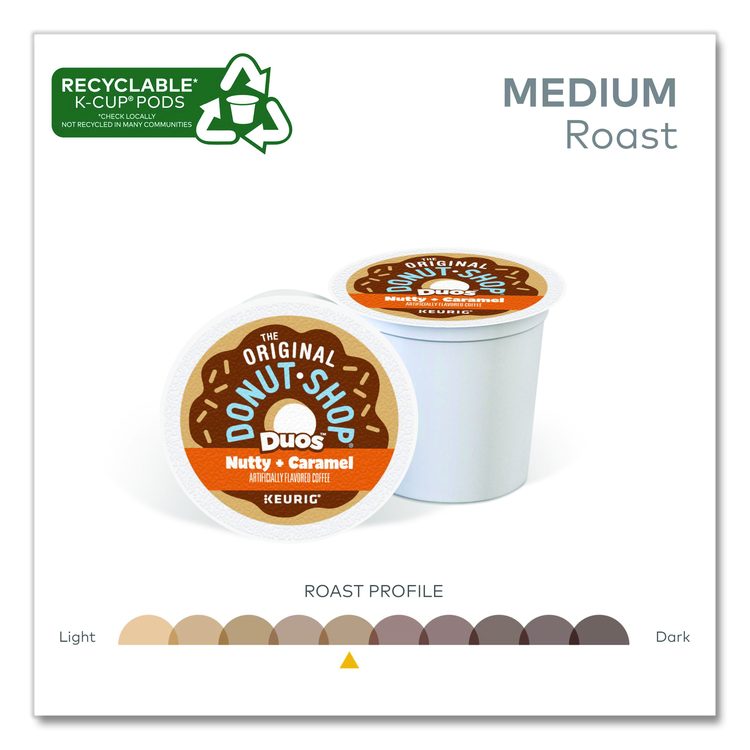 Nutty Plus Caramel K-Cup, 0.34 oz, 24/Box