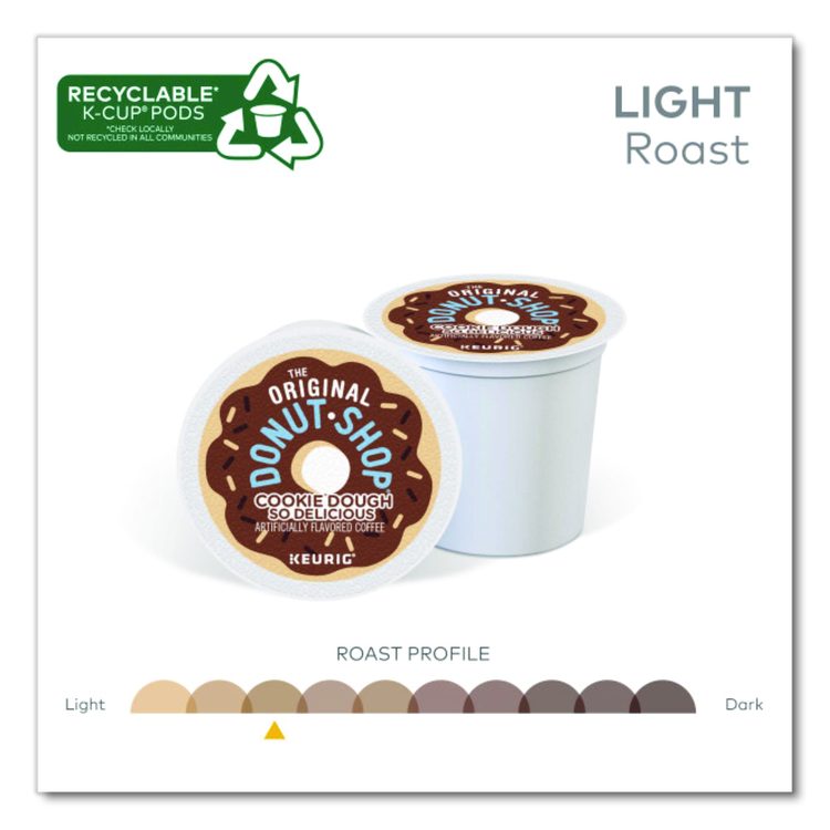 Cookie Dough So Delicious K-Cups, 0.3 oz K-Cup, 24/Box