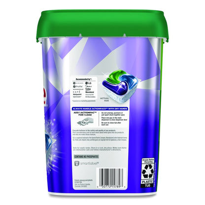 Platinum Plus ActionPacs Dishwasher Detergent Pods, Fresh Scent, 26.6 oz Tub, 47/Tub, 3 Tubs/Carton