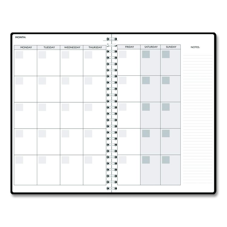 Recycled Non-Dated Monthly/Weekly Planner, Mushrooms, Multicolor Cover, Undated