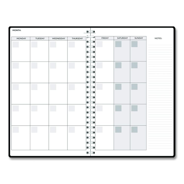 Recycled Non-Dated Monthly/Weekly Planner, 70's Stripes, Multicolor Cover, Undated