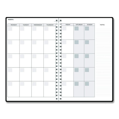 Recycled Non-Dated Monthly/Weekly Planner, 70's Stripes, Multicolor Cover, Undated