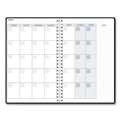 Recycled Non-Dated Monthly/Weekly Planner, Crystals, Blue/Pink/White Cover, Undated