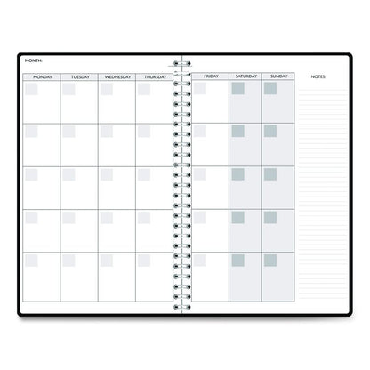 Recycled Non-Dated Monthly/Weekly Planner, Celestial, Blue/Gold Cover, Undated