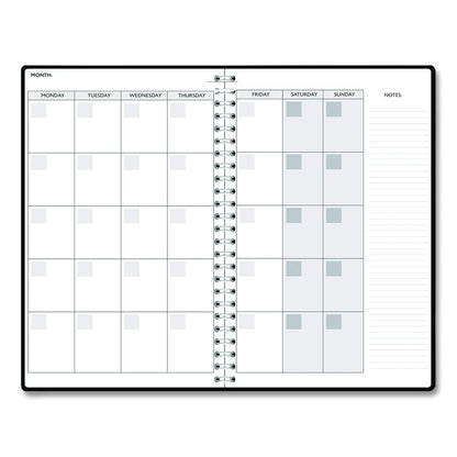 Recycled Non-Dated Monthly/Weekly Planner, Fall Floral, Multicolor Cover, Undated