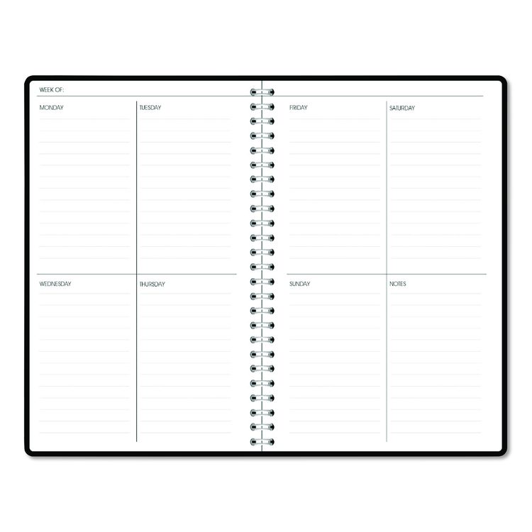 Recycled Non-Dated Monthly/Weekly Planner, Gold and Smoke, Multicolor Cover, Undated