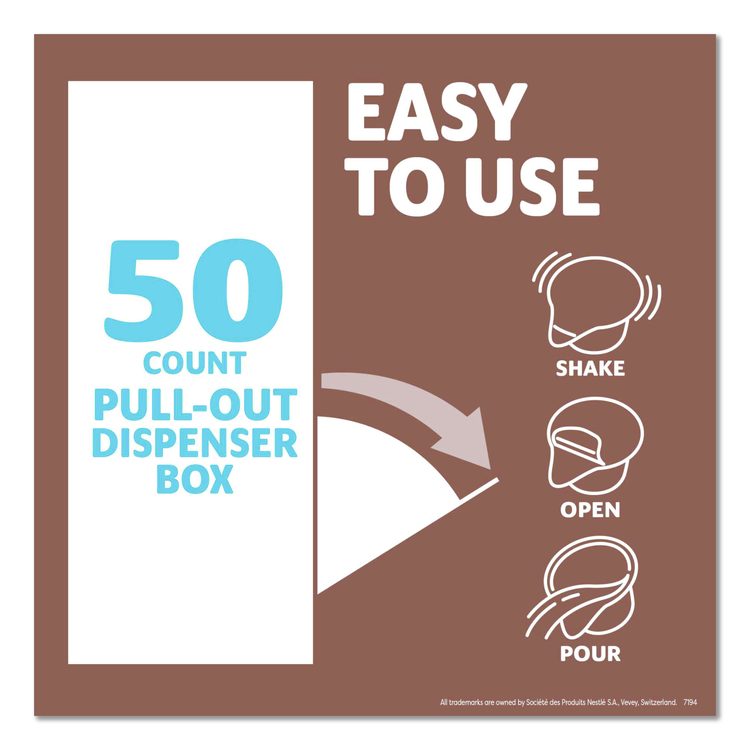 Plant-Based Oat Milk Liquid Creamers, Natural Vanilla, 0.38 oz Mini Cups, 50/Box, 4 Boxes/Carton