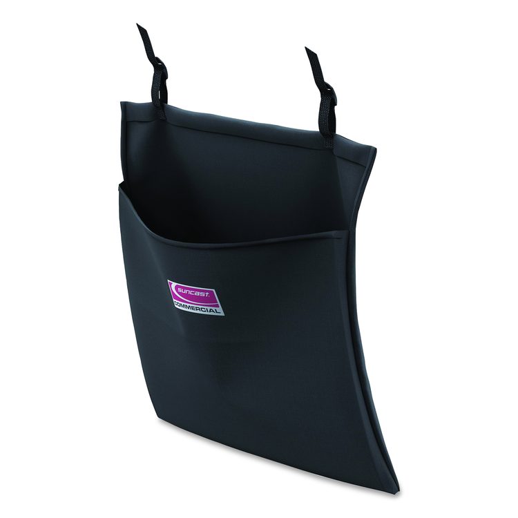 Amenity Bag for Suncast Commercial Full-Size and Compact-Size Housekeeping Carts, 2 gal, 19.5" x 1.51" x 21.36", Black