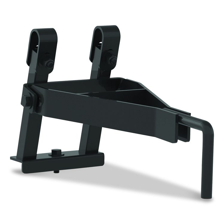 Tilt Tow Rack for Suncast Commercial 2 cu yd Tilt Trucks, Steel, Black