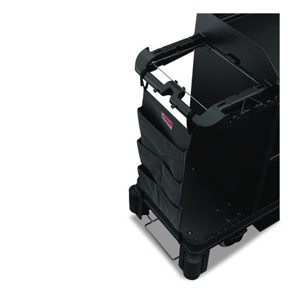 Linen Strap Bag for Suncast Commercial Full-Size and Compact Housekeeping Carts, 16.25" x 1" x 31.75", Black