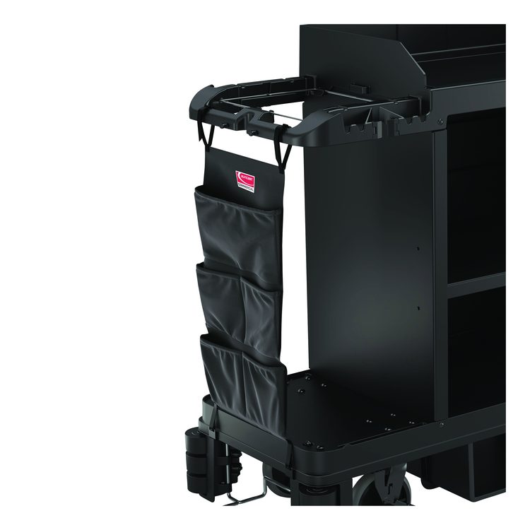 Linen Strap Bag for Suncast Commercial Full-Size and Compact Housekeeping Carts, 16.25" x 1" x 31.75", Black