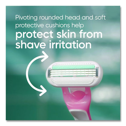 Venus Sensitive Sensible Razors, 3 Blades, 36/Carton