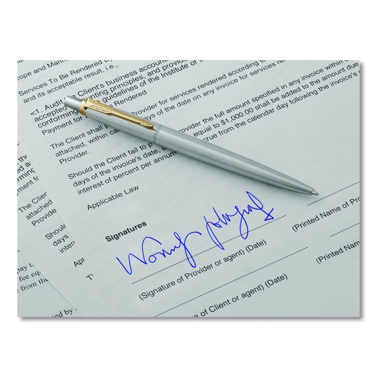 Refill for Parker Ballpoint Pens, Fine Conical Tip, Blue Ink