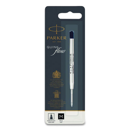 Refill for Parker Ballpoint Pens, Medium Conical Tip, Black Ink