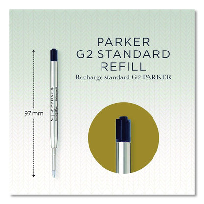 Refill for Parker Ballpoint Pens, Medium Conical Tip, Black Ink