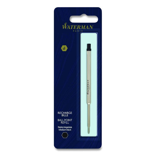 Refill for Waterman Ballpoint Pens, Medium Conical Tip, Black Ink