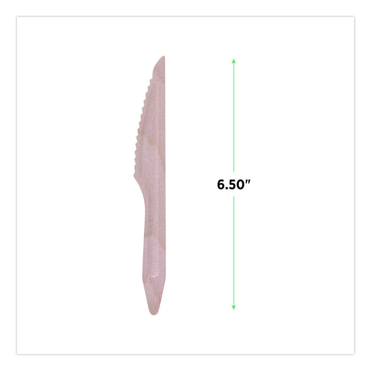 Wood Cutlery, General Purpose Knife, Natural, 500/Carton