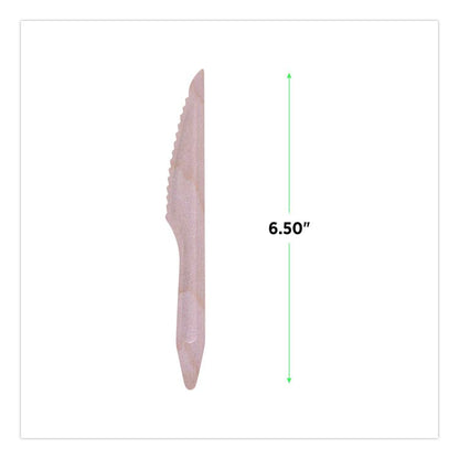 Wood Cutlery, General Purpose Knife, Natural, 500/Carton