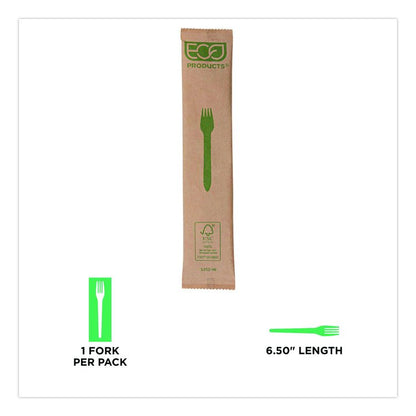 Wood Cutlery, General Purpose Fork, Natural, 500/Carton