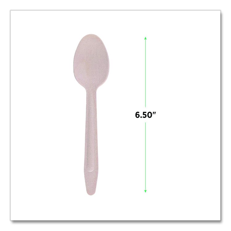 Wood Cutlery, General Purpose Spoon, Natural, 500/Carton