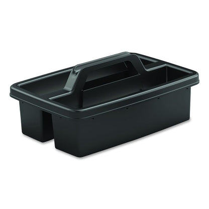 Toilet Brush Caddy Kit, 8" Handle, Black