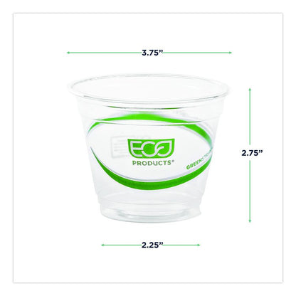 GreenStripe Renewable and Compostable Cold Cups, 9 oz, Plastic, Clear, 50/Pack, 20 Packs/Carton