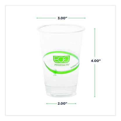 GreenStripe PLA Cold Cups, 10 oz, Plastic, Clear, 1,000/Carton