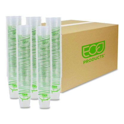 GreenStripe PLA Cold Cups, 10 oz, Plastic, Clear, 1,000/Carton