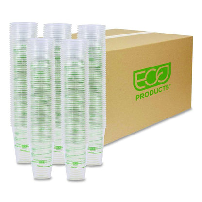 GreenStripe Renewable and Compostable Cold Cups Convenience Pack, 16 oz, Plastic, Clear, 50/Pack