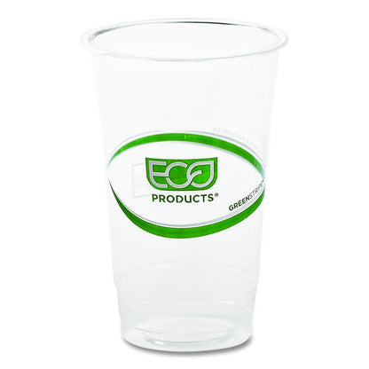 GreenStripe Renewable and Compostable Cold Cups, 20 oz, Plastic, Clear, 50/Pack, 20 Packs/Carton