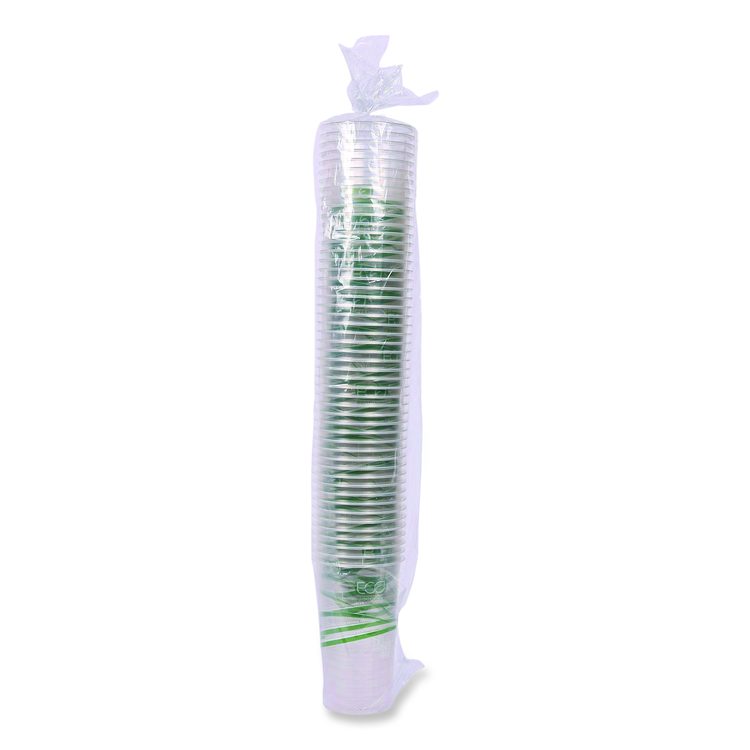 GreenStripe Renewable and Compostable PLA Cold Cups, 24 oz, Plastic, Clear, 50/Pack, 20 Packs/Carton