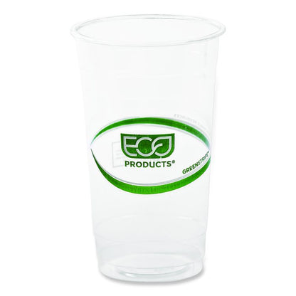 GreenStripe Renewable and Compostable PLA Cold Cups, 24 oz, Plastic, Clear, 50/Pack, 20 Packs/Carton