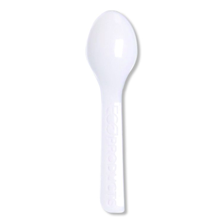 Plantware CPLA Tasting Spoon, Plastic, 3", White, 2,000/Carton