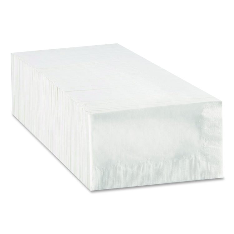 1/8-Fold Dinner Napkin, 1-Ply, 15 x 16.8, White, 350/Pack, 12 Packs/Carton
