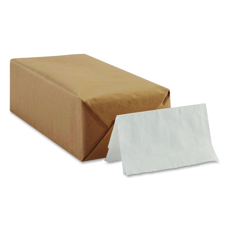 Mini MorNap Napkins, 1-Ply, Multilayer, 13 x 12, For Large Dispensers, White, 6000/Carton