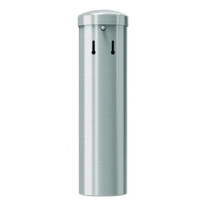 Smokers Ashtray Receptacle Attachment, Stainless Steel, Silver, Black