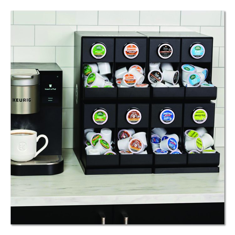 K-Cup Organizer, 17.8 x 14.57 x 17.28, Black