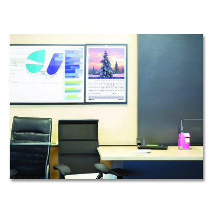 Recycled Three-Month Season Wall Calendar, 12 x 16.5, Multicolored Sheets, 14-Month: Dec 2025 to Jan 2027