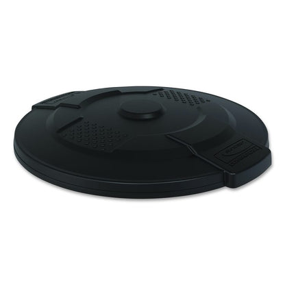 Utility Trash Can Lid for 20 gal Trash Can, 19.74" Diameter x 2.9", Black