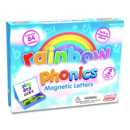 Rainbow Phonics Magnetic Letters, Grades Pre-K to 2, 84 Pieces