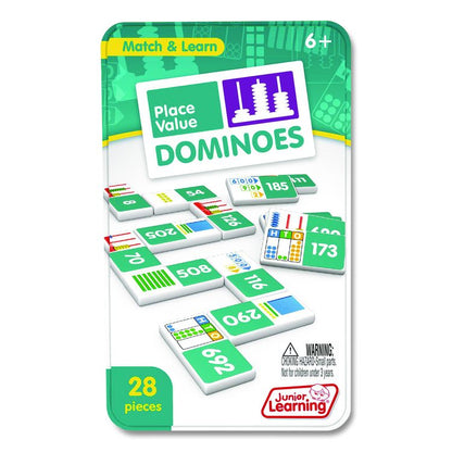 Place Value Dominoes, 1 to 2 Players, Grades 1 to 7, 28 Pieces
