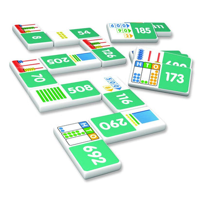 Place Value Dominoes, 1 to 2 Players, Grades 1 to 7, 28 Pieces