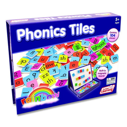 Rainbow Phonics Tiles, Grades K to 2, 104 Pieces