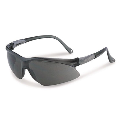 V20 Visio Safety Glasses, Black Half Frame, Black Dual I/O Lens