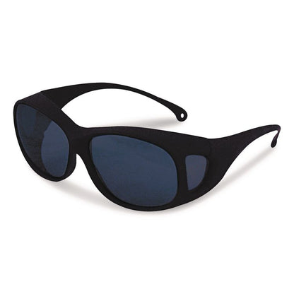 V50 OTG Safety Eyewear, Black Full Frame OTG, Blue Shade 5 VLT Dual Lens