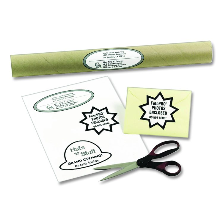 White Shipping Labels-Bulk Packs, Inkjet/Laser Printers, 8.5 x 11, White, 500/Carton