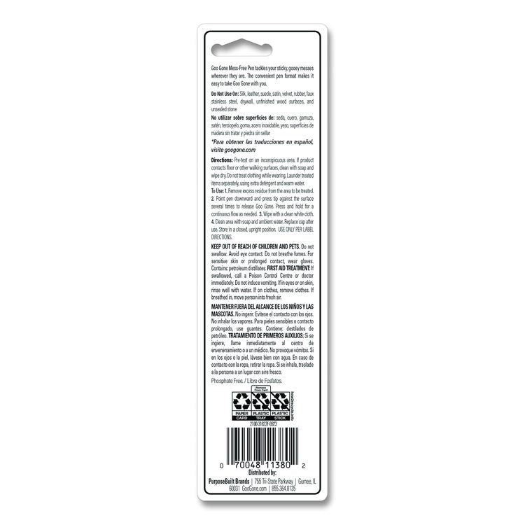 Mess-Free Pen Cleaner, Citrus Scent, 0.34 Pen Applicator, 12/Carton