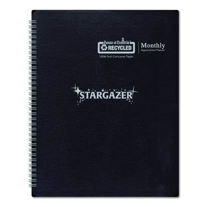 Recycled Stargazer Monthly Planner, Stargazer Artwork, 11 x 7, Black Cover, 13-Month (Dec to Dec): 2026