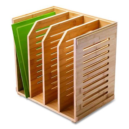 Bamboo Magazine File, 14.09 x 14.41 x 14.41, Brown