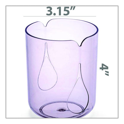 Recycled Plastic Three-Piece Desk Set: (1) Pencil Cup, (1) Stapler, (1) Tape Dispenser, (1) Roll of Tape, Translucent Ash